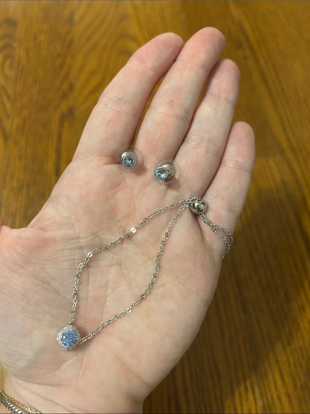 Swarovski Bracelet & Earring Set - Blue